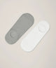white/heather grey
