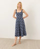 paradise petals navy blue