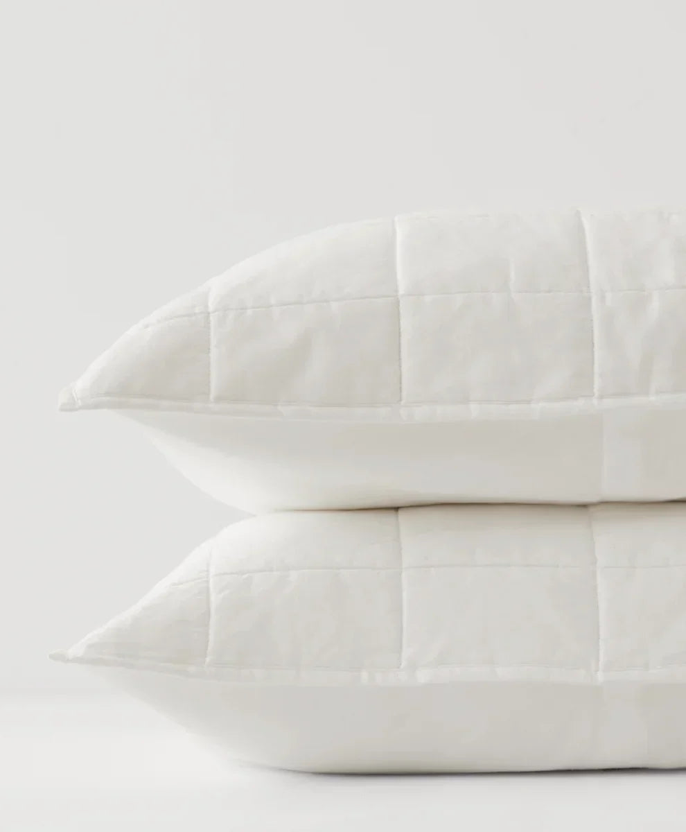 organic quilted sham 2-pack